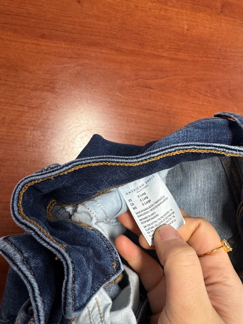 American eagle kick boot Jean 0 long // 041814 - Picture 2 of 2